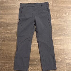 Weatherproof Gray Chinos Flat Front Cotton Blend